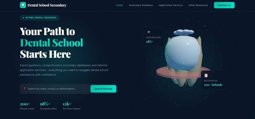 Dental School Secondary